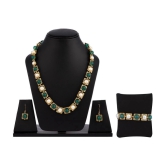 gilher Green Brass Necklace Set ( Pack of 1 ) - Green