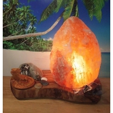 Natural Rock Shape Himalayan Salt Lamp - Small cream color