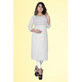 haya fashion - Grey Rayon Womens Straight Kurti ( Pack of 1 ) - None