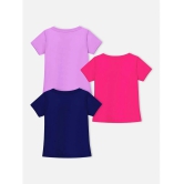 Trampoline Multicolor Cotton Blend Girls T-Shirt ( Pack of 3 ) - None