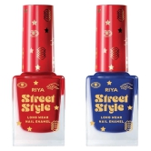 Street Style Multi Glossy Nail Polish ( Pack of 2 )