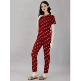 Smarty Pants Maroon Cotton Womens Nightwear Nightsuit Sets ( Pack of 1 ) - None