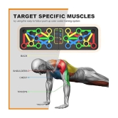 HSP ENTERPRISES  Pushup Board with 14-in-one Muscle Toning System, Multifunctional Colour Coded Foldable Push up Board  With Adjustable Hand Grip with Smart Counter | Resistance (10KG - 60KG