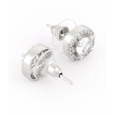 gilher White Stud Earrings ( Pack of 1 ) - White