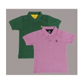 NEUVIN - Multi Color Cotton Blend Boys Polo T-Shirt ( Pack of 2 ) - None