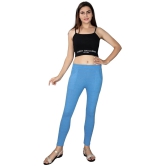 KARARO JEGGINGS - Cotton Blend Skinny Fit Light Blue Womens Jeggings ( Pack of 3 ) - None