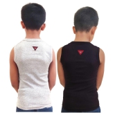 HAP Boys Multicolor Printed Vest | Tank top |Sleeveless Tshirt - Pack of 2  /Any Colour - None