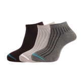 Dollar Cotton Casual Ankle Length Socks Pack of 3 - Multi