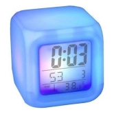 DAYBETTER Digital Plastic Square Table Clock - Pack of 1