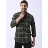 HJ HASASI Cotton Blend Regular Fit Checks Full Sleeves Men's Casual Shirt - Green ( Pack of 1 ) - None