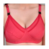 Zourt - Red Cotton Non Padded Womens Everyday Bra ( Pack of 1 ) - None