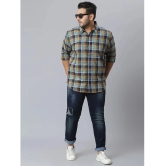 instaFab - Blue Cotton Oversized Fit Mens Casual Shirt ( Pack of 1 ) - None