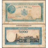 Romania 5000 Lei Used & Damaged Banknote