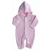 Pink Quilted Full Sleeper/Romper with Feet (Quilt)