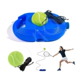 sevriza Tennis Trainer Rebound Ball with String Solo Tennis Trainer Set Self Tennis Practice Ball with String Cricket Trainer Rebound Ball with Rope Fill Sand or Water (Multicolor) (No Racke