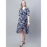 MINI & MING Floral Print Puff Sleeve Georgette Dress