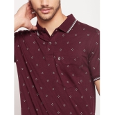 UNIBERRY - Maroon Cotton Blend Regular Fit Mens Polo T Shirt ( Pack of 2 ) - None