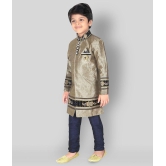 Ahhaaaa Kids Ethnic Indo-Western Sherwani and Breeches Set for Boys - None