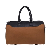 Leather World Tan Solid M Duffle Bag - M