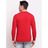 Rodamo  Men Red Printed Sweatshirt