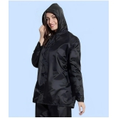 PPTHEFASHIONHUB Long Raincoat - Black - None