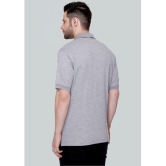 LEEBONEE - Grey Cotton Blend Regular Fit Men's Polo T Shirt ( Pack of 1 ) - None