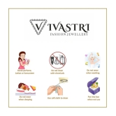 VIVASTRI Cubic Zirconia Gold-plated Plated Alloy Nathiya - Red