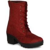 Saheb - Red Women's Mid Calf Length Boots - None