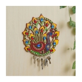 JaipurCrafts Multicolour Wood Key Holder - Pack of 1