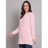 eWools.in Woollen Round Neck Women''s Buttoned Cardigans - Pink ( ) - None