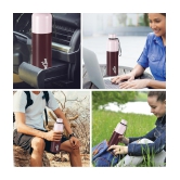 Milton Ancy 1000 Thermosteel Water Bottle, 1.05 Litre, Brown | 24 Hours Hot and Cold | Easy to Carry | Rust Proof | Tea | Coffee | Office| Gym | Home | Kitchen | Hiking | Trekking | Travel -