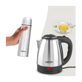 Milton Combo Set Go Electro 1.5 Ltrs Electric Kettle and Flip Lid 500 ml- Silver Thermosteel Hot or Cold Stainless Steel Water Bottle with Jacket