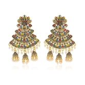 Bhagya Lakshmi - Multi Color Chandelier Earrings ( Pack of 1 ) - Multi Color