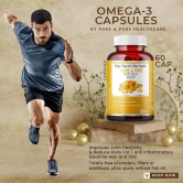 Pure & Pure Omega 3 Fish Oil Soft gel Capsules (60 + 60 Capsules Combo Pack)