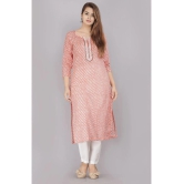 JC4U - Orange Cotton Womens Straight Kurti ( Pack of 1 ) - None