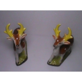 Peengan Vintage Pair of Ceramic Deer Figurines