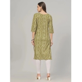 JC4U Cotton Embroidered Straight Womens Kurti - Green ( Pack of 1 ) - None