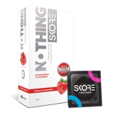 Skore Nothing Strawberry Condoms 10s