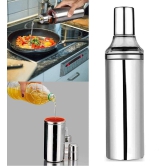 PROSAC Stainless Steel Oil Dispenser Bottle, Leakproof Oil Dispenser Bottle Pot for Kitchen Cooking Restaurant Oil Nozzle Dropper Container (1L)