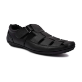 KATENIA Black Leather Sandals - None