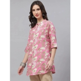 Divena - Pink Rayon Womens Ethnic A-Line Top ( Pack of 1 ) - None