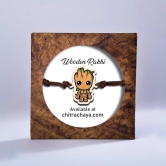 Wooden Rakhi | Groot Chibi