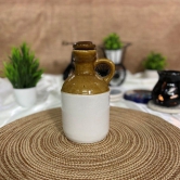 Ceramic Dining Desi Style Mustard Handmade Ceramic 500ml Oil Bottle