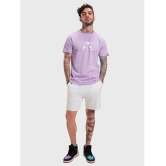 Bewakoof - Purple Cotton Regular Fit Mens T-Shirt ( Pack of 1 ) - None