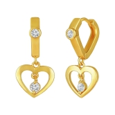 Drashti Collection Golden Drop Earrings ( Pack of 1 ) - Golden