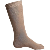 Texlon - Beige Cotton Women's Mid Length Socks ( Pack of 5 ) - None