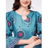 Pannkh Womens Digital Printed Stylish Kurta With Matching Pants - None