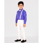 DKGF Fashion - Blue Cotton Blend Boys Shirt & Pants ( Pack of 1 ) - None