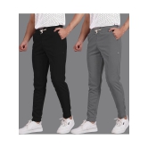 Septem Grey Melange Cotton Blend Mens Sports Trackpants ( Pack of 2 ) - None