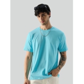 AKTIF Cotton Regular Fit Printed Half Sleeves Mens T-Shirt - Sky Blue ( Pack of 1 ) - None